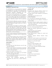 XRT75L04DIVTR-F Datasheet Copertura