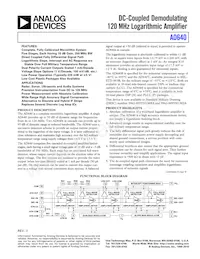 AD640JP-REEL7 Datenblatt Cover