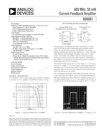 AD8001AR-REEL7數據表 封面