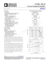 AD8005ARTZ-R2 Datenblatt Cover