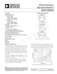 AD8007AKSZ-R2 Datasheet Copertura