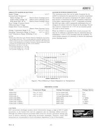 AD8010ARZ-16-REEL7 Datasheet Pagina 3