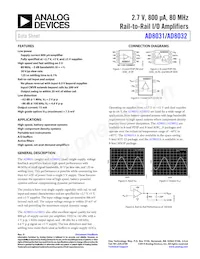 AD8032ARM-REEL7 Cover