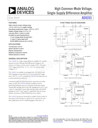 AD8203YRZ-R7 Datasheet Copertura