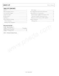 AD8231TCPZ-EP-R7 Datasheet Pagina 2