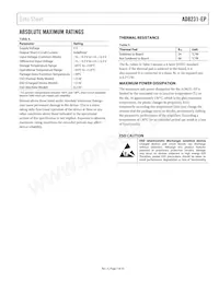 AD8231TCPZ-EP-R7 Datasheet Pagina 7