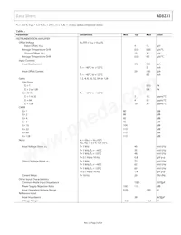 AD8231WACPZ-RL Datasheet Pagina 5