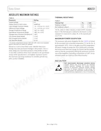 AD8231WACPZ-RL Datasheet Pagina 7