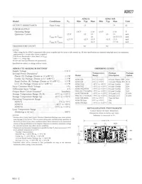 AD827JR-16數據表 頁面 3