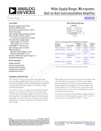 AD8420ARMZ Datasheet Copertura