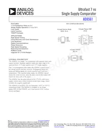 AD8561AR-REEL7數據表 封面