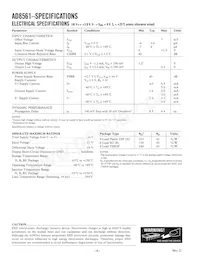 AD8561AR-REEL7 Datasheet Page 4