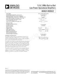 AD8632ARMZ-REEL Datasheet Copertura