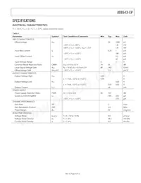 AD8643TRZ-EP-R7 Datasheet Pagina 3