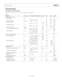 AD8675ARZ-REEL Datenblatt Seite 3