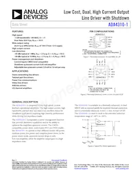 ADA4310-1ACPZ-R2數據表 封面