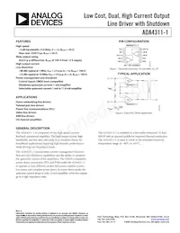 ADA4311-1ARHZ-RL Datasheet Copertura