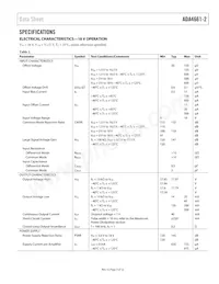 ADA4661-2ACPZ-RL Datasheet Pagina 3