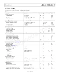 ADA4841-2YCPZ-R2 Datasheet Page 3