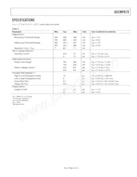 ADCMP670-1YUJZ-RL7 Datasheet Page 3