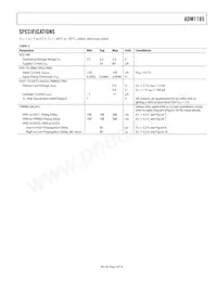 ADM1185ARMZ-1REEL7數據表 頁面 3