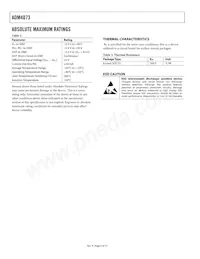 ADM4073HWRJZ-REEL7 Datasheet Page 4