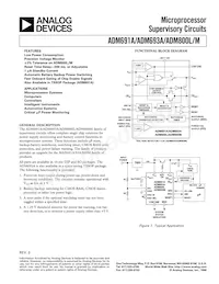 ADM691AARN-REEL7數據表 封面