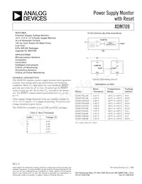 ADM709LAR-REEL Datenblatt Cover