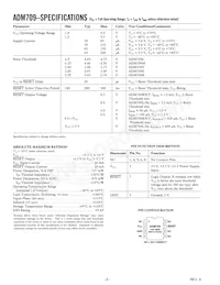 ADM709LAR-REEL Datasheet Page 2
