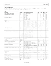 ADP1765ACPZ1.25-R7數據表 頁面 3