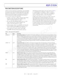 ADSP-21161NCCA-100 Datasheet Pagina 11