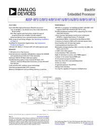 ADSP-BF518BSWZ4F16 Datenblatt Cover