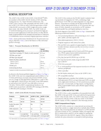 ADSP21262SKBCZ200R Datasheet Page 3