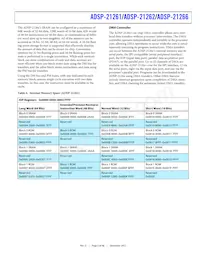 ADSP21262SKBCZ200R Datasheet Page 5