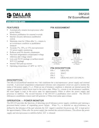 DS1233T-10+T&R/STR Datasheet Cover