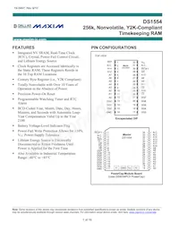 DS1554WP-120IND Datenblatt Cover