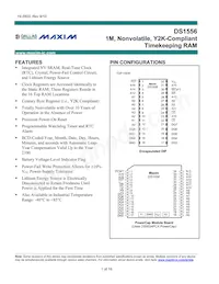 DS1556WP-120IND Datasheet Cover