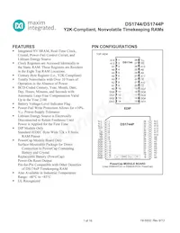 DS1744-70IND Datasheet Copertura