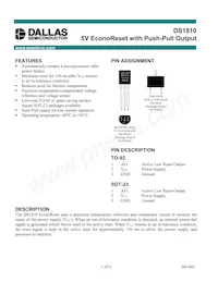 DS1810-15+T&R Datenblatt Cover