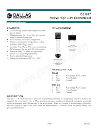 DS1817R-10-U+ Datenblatt Cover