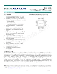 DS2165QN/T&R Datenblatt Cover