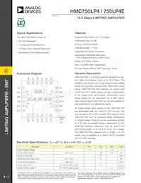 HMC750LP4E Datasheet Cover