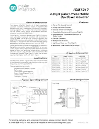 ICM7217CIPI Datenblatt Cover