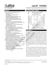 ISPLSI 1032EA-200LT100 Datasheet Copertura