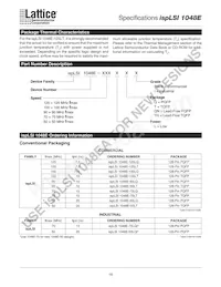 ISPLSI 1048E-70LT數據表 頁面 16