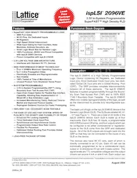 ISPLSI 2096VE-250LT128 Datasheet Copertura