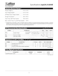 ISPLSI 2128VE-250LT176 Datasheet Page 3