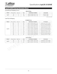 ISPLSI 2128VE-250LT176 Datasheet Page 20