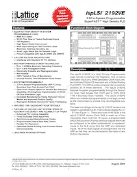 ISPLSI 2192VE-225LT128 Datasheet Cover