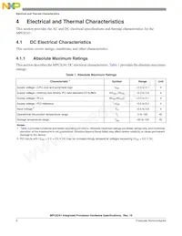 KMPC8241TVR166D Datasheet Pagina 6